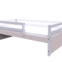 Mini Cama Montessoriana Multifuncional Rubi Branco/Rosa