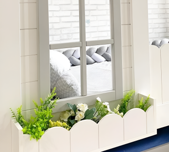 Floreira EM MDF Com Borda Ondulada