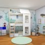 Beliche Solteiro Multifuncional Rubi Casinha Montessoriana
