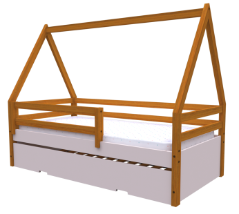 Bicama Solteiro Multifuncional Rubi Cabana Cor: Freijo/Rosa