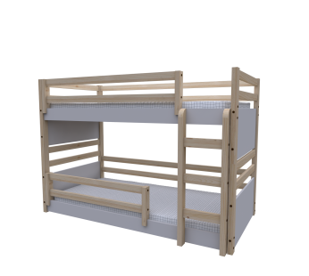Beliche Solteiro Multifuncional Rubi Montessoriana Cor: Natural/Cinza