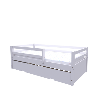 Bicama Solteiro Multifuncional Rubi Cor: Branco/Branco