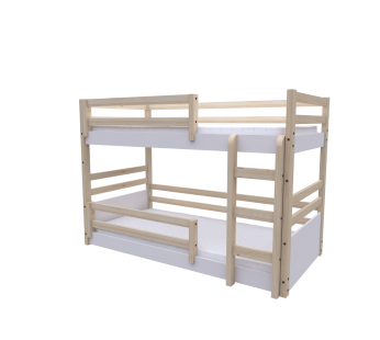 Beliche Solteiro Multifuncional Rubi Montessoriano Cor: Natural/Branco