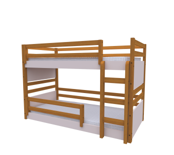 Beliche Solteiro Multifuncional Rubi Montessoriano Cor: Freijo/Rosa