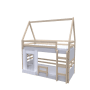 Beliche Solteiro Multifuncional Rubi Cabana Montessoriano Cor: Natural/Cinza