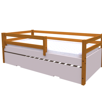 Mini Bicama Multifuncional Rubi Cor: Freijo/Rosa