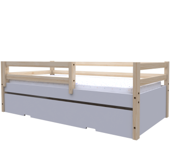 Mini Bicama Multifuncional Rubi Cor: Natural/Cinza