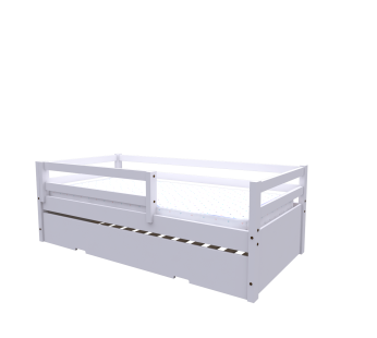 Mini Bicama Multifuncional Rubi Cor: Branco/Branco