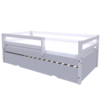 Mini Bicama Multifuncional Rubi Cor: Branco/Cinza